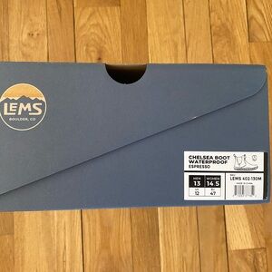 Lems waterproof Chelsea boot espresso 13 new in box